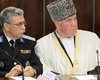 Муфтий Бердиев (справа) призвал разобраться с «Ельцин-центром».