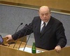 Премьер-министр Михаил Фрадков во время выступлени
